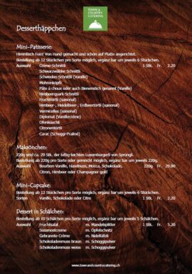 Desserthaeppchen-Karte